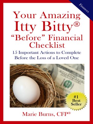 cover image of Your Amazing Itty Bitty&#174; "Before" Financial Checklist
